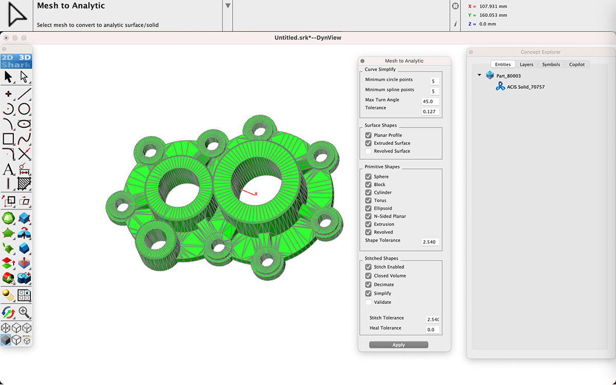 Mesh to Analytic